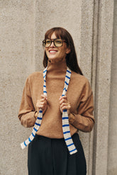 MERINO WOOL ZIP-NECK SWEATER