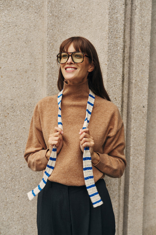 MERINO WOOL ZIP-NECK SWEATER 2