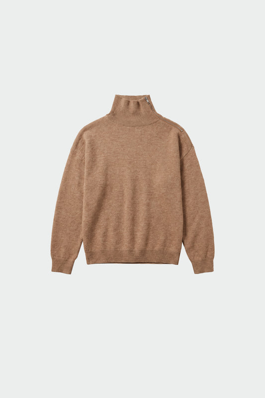MERINO WOOL ZIP-NECK SWEATER 5