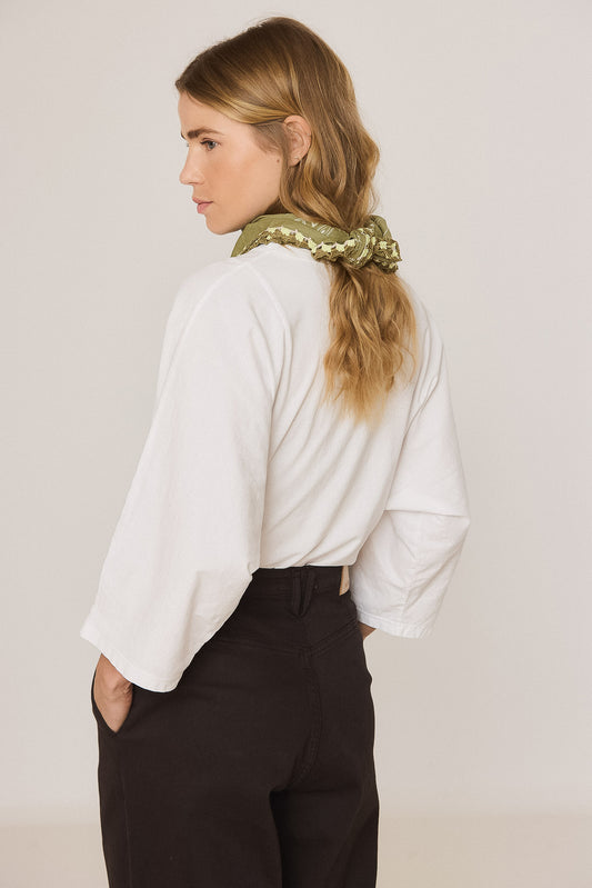 BANDANA WITH CROCHET TRIM 3