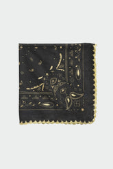 BANDANA WITH CROCHET TRIM