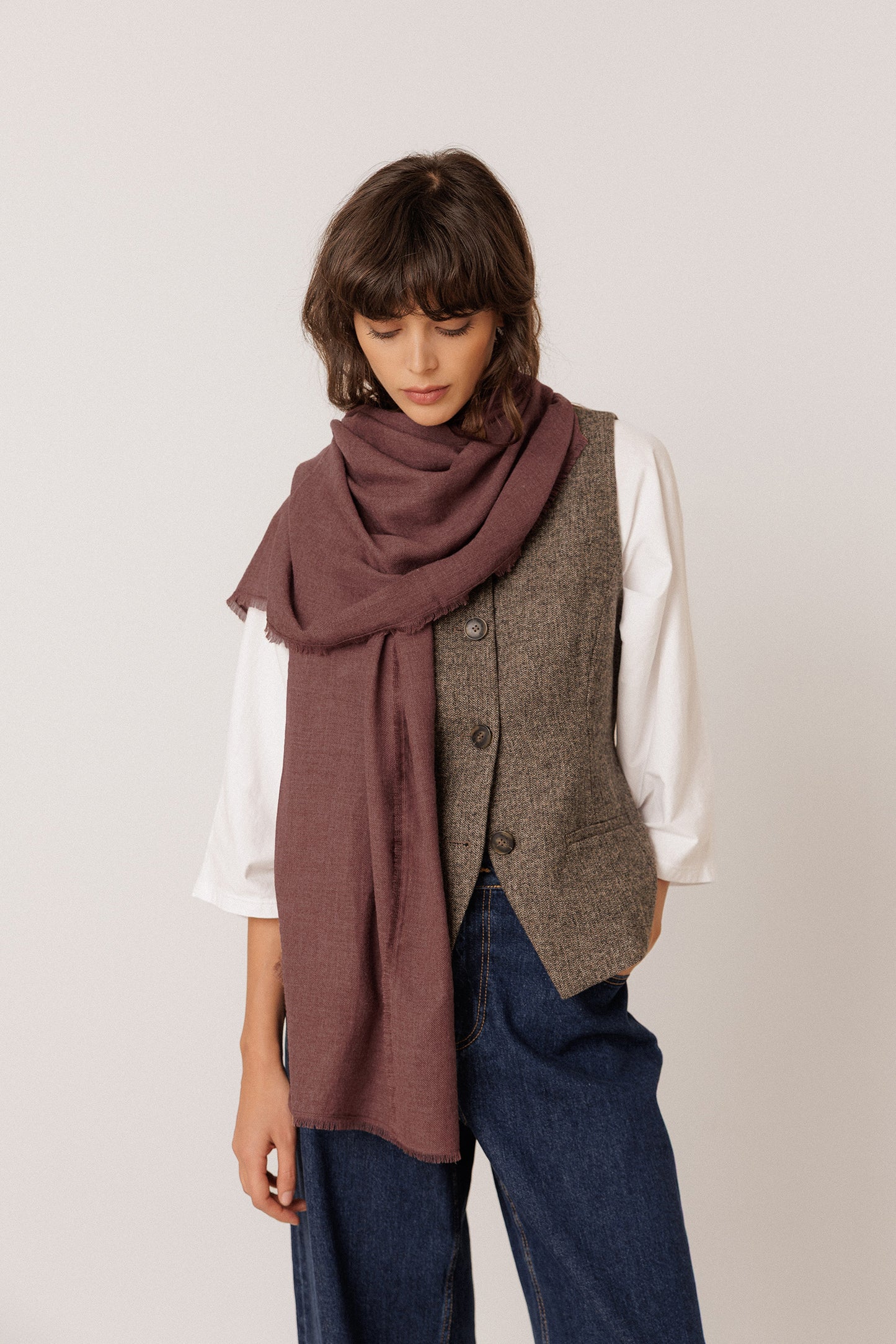FRAYED FOULARD