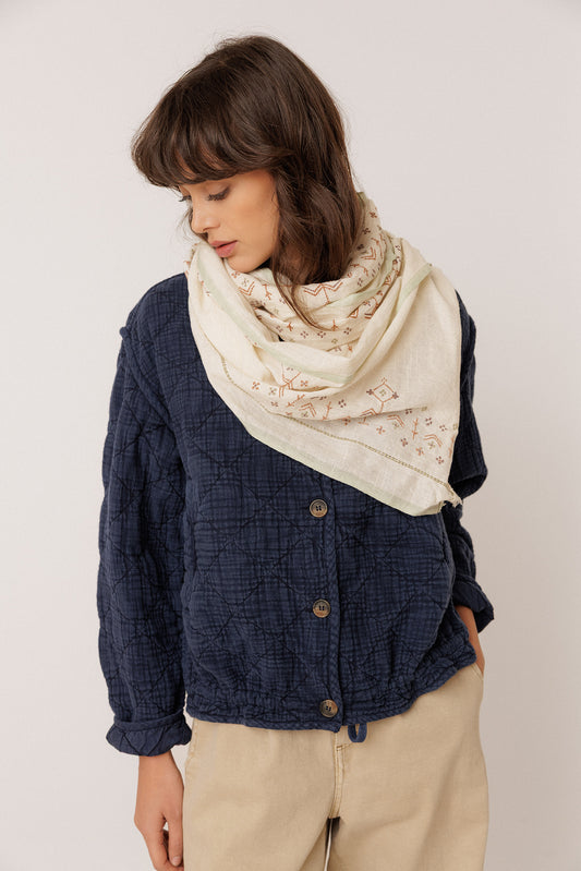 EMBROIDERED BOHO FOULARD 2