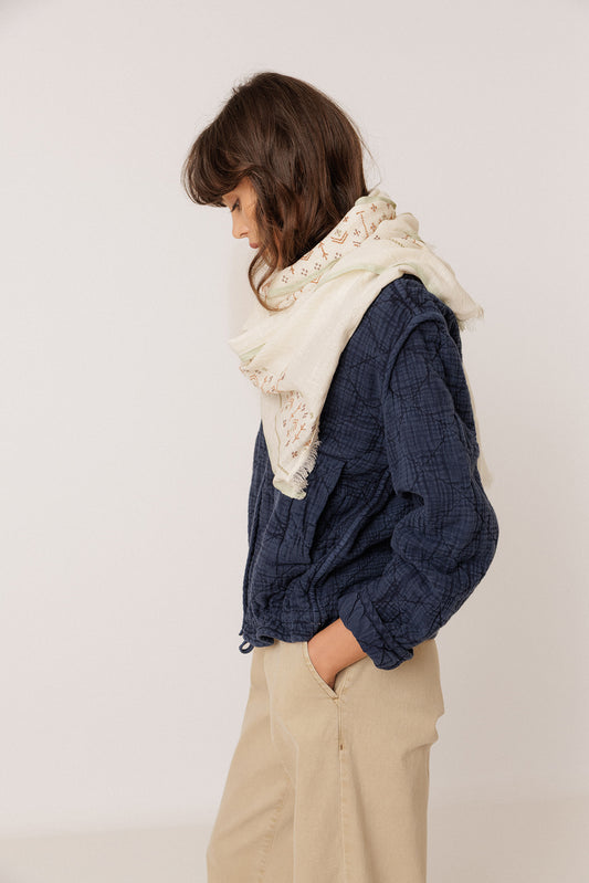 EMBROIDERED BOHO FOULARD 3