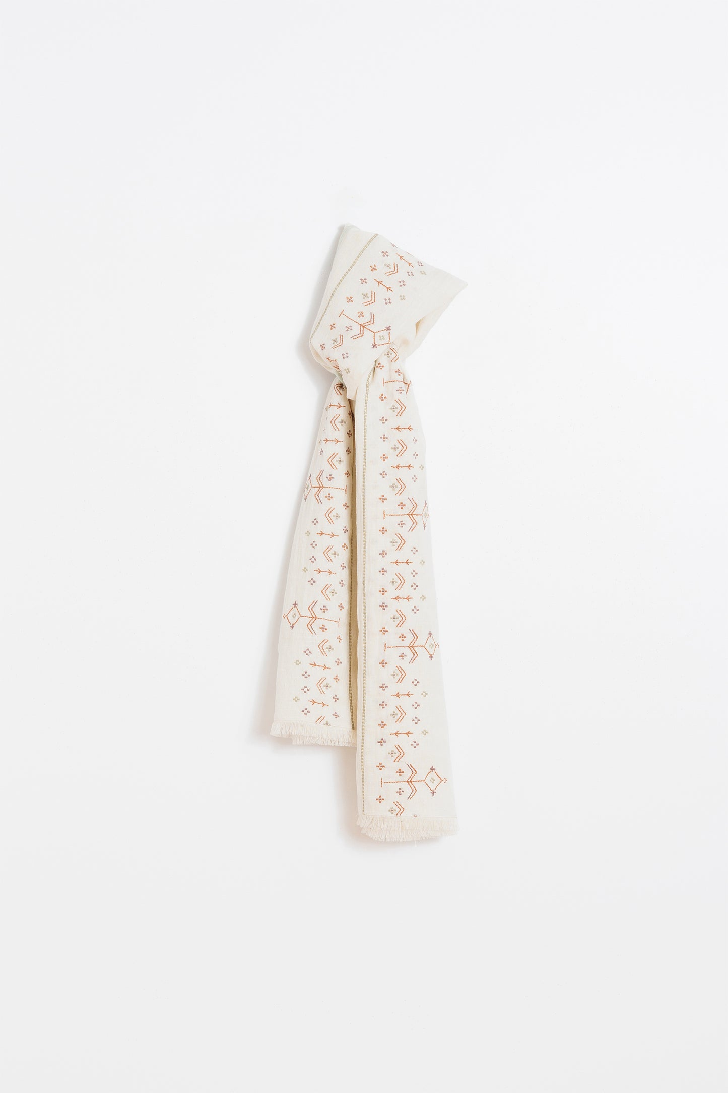 EMBROIDERED BOHO FOULARD