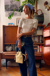 SLIM CIRCULAR JACQUARD T-SHIRT