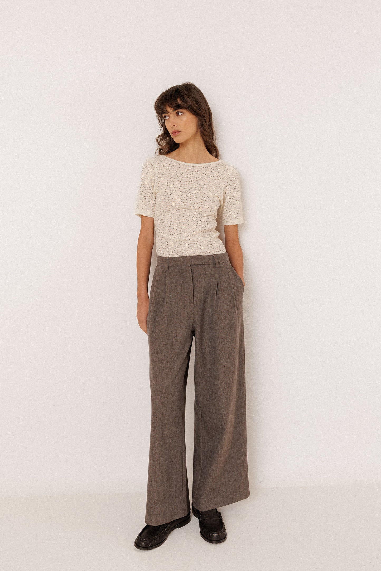 SLIM CIRCULAR JACQUARD T-SHIRT