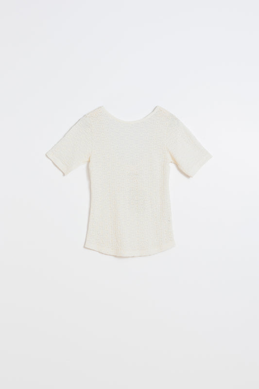SLIM CIRCULAR JACQUARD T-SHIRT 5