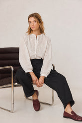 BOXY EMBROIDERED SHIRT