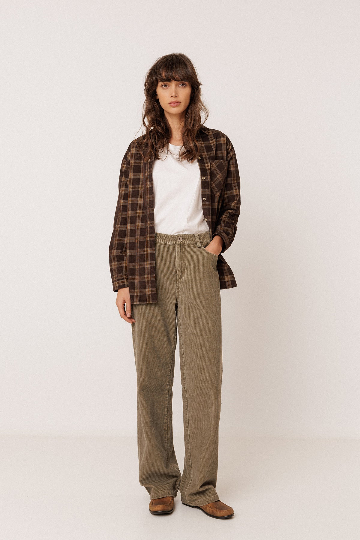 STRAIGHT CORDUROY PANTS