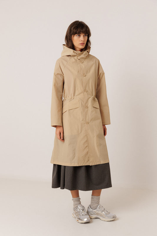 CASUAL TRENCH COAT IN TECHNICAL FABRIC 4