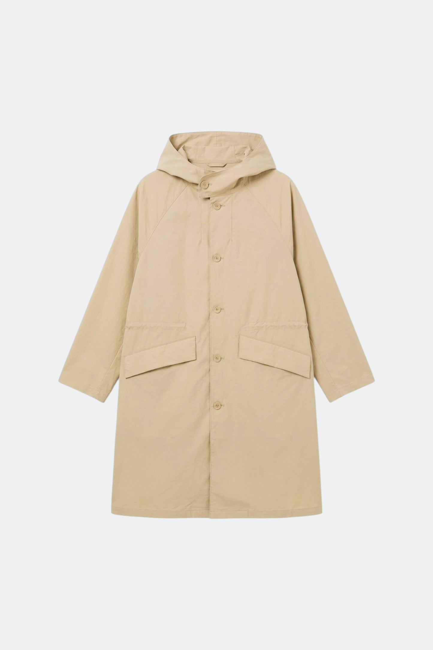 CASUAL TRENCH COAT IN TECHNICAL FABRIC
