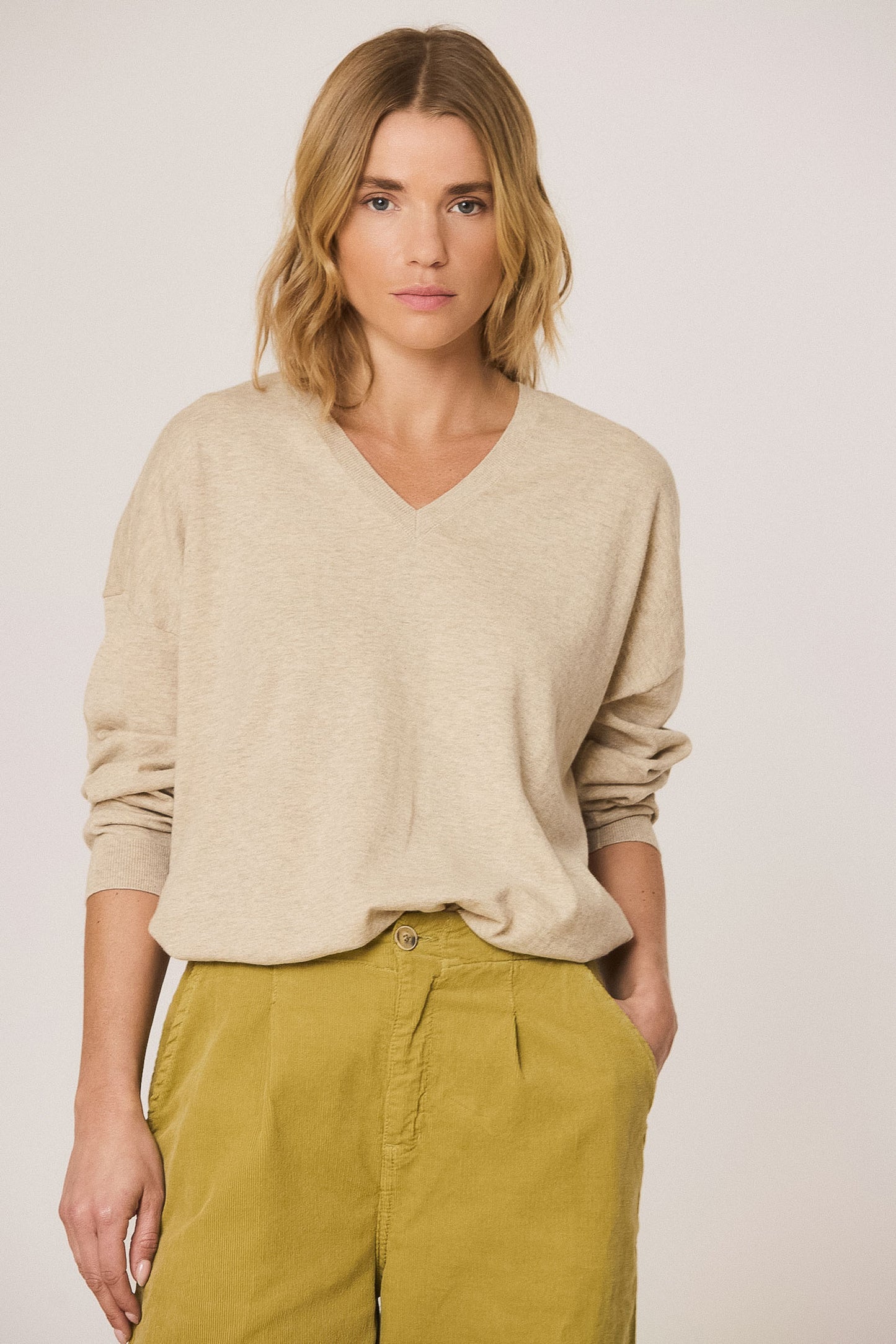 BASIC SWEATER WITH CASHMERE