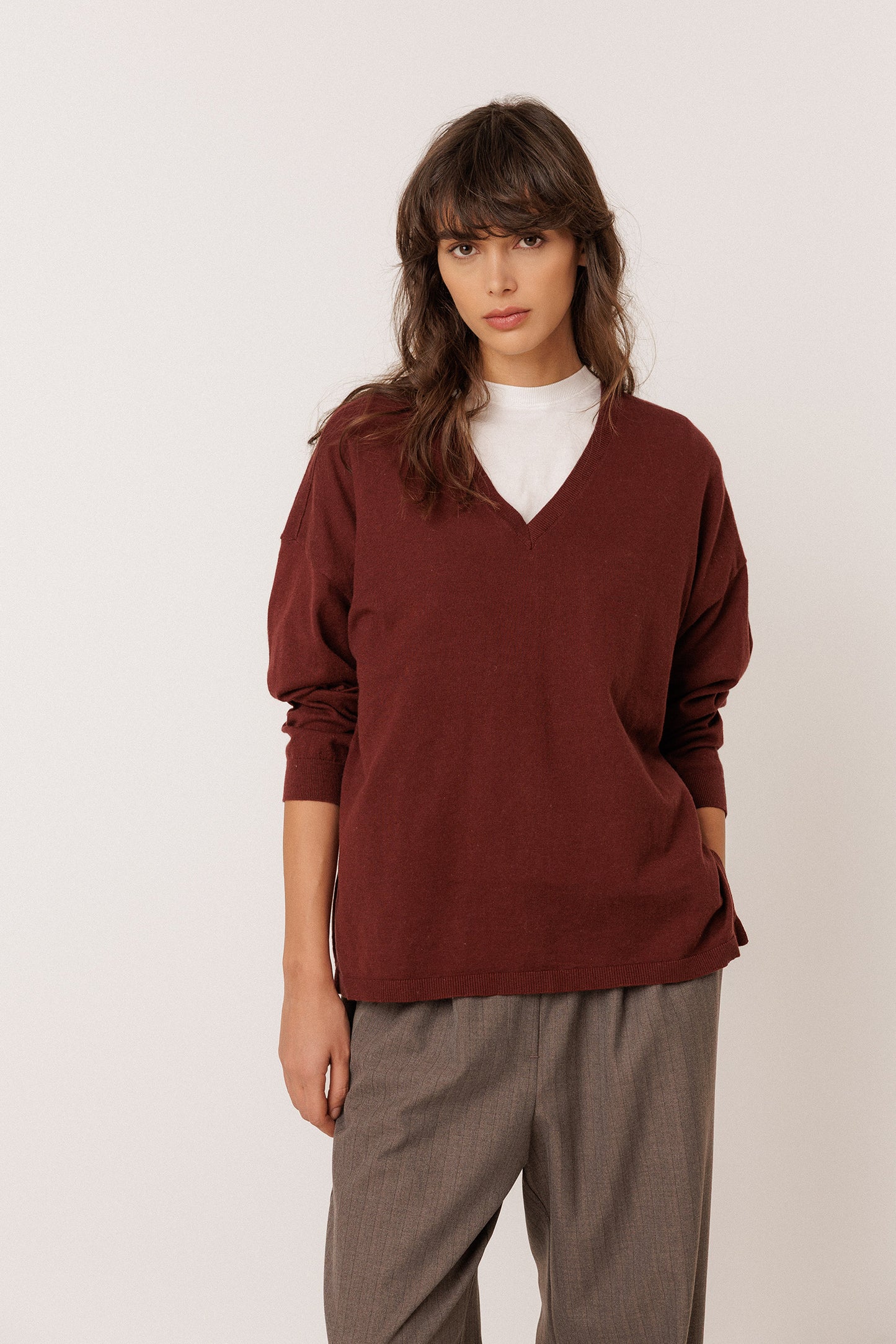 BASIC SWEATER WITH CASHMERE