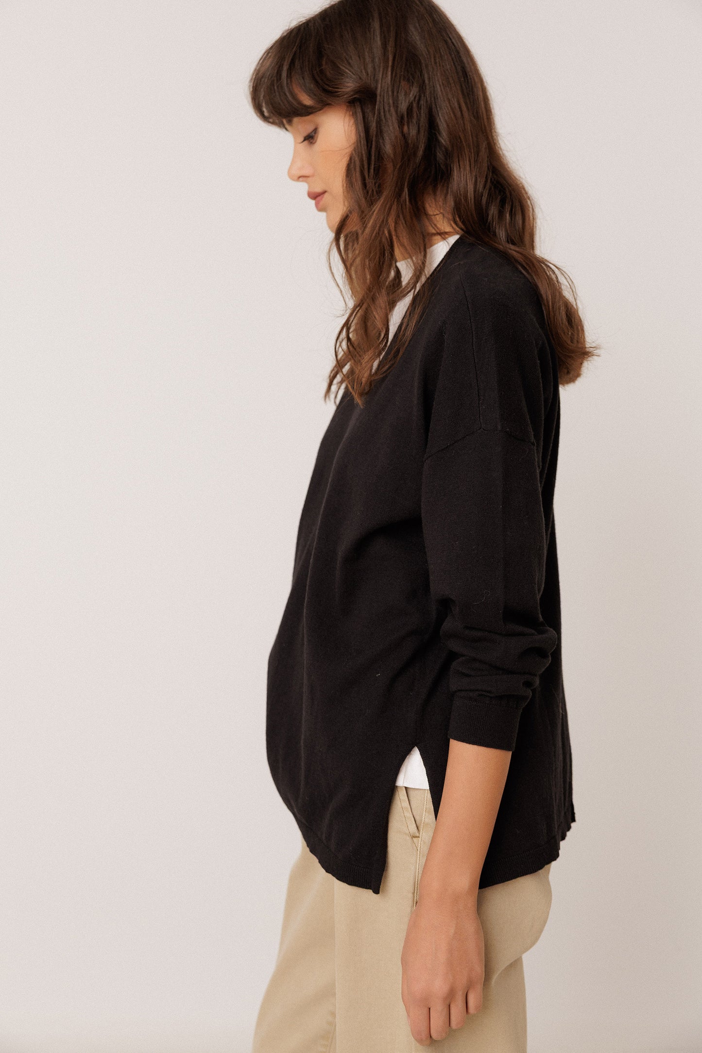 BASIC SWEATER WITH CASHMERE