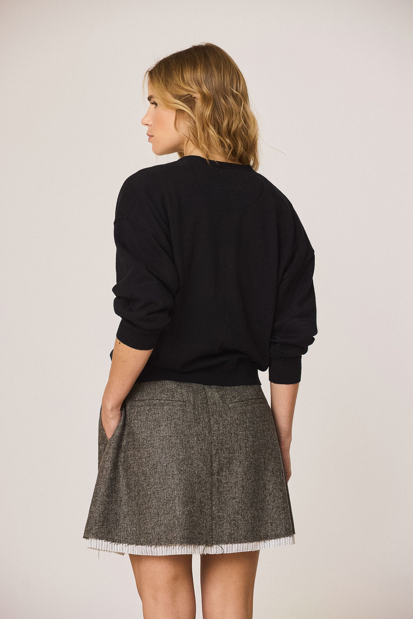BASIC JACKET WITH CASHMERE