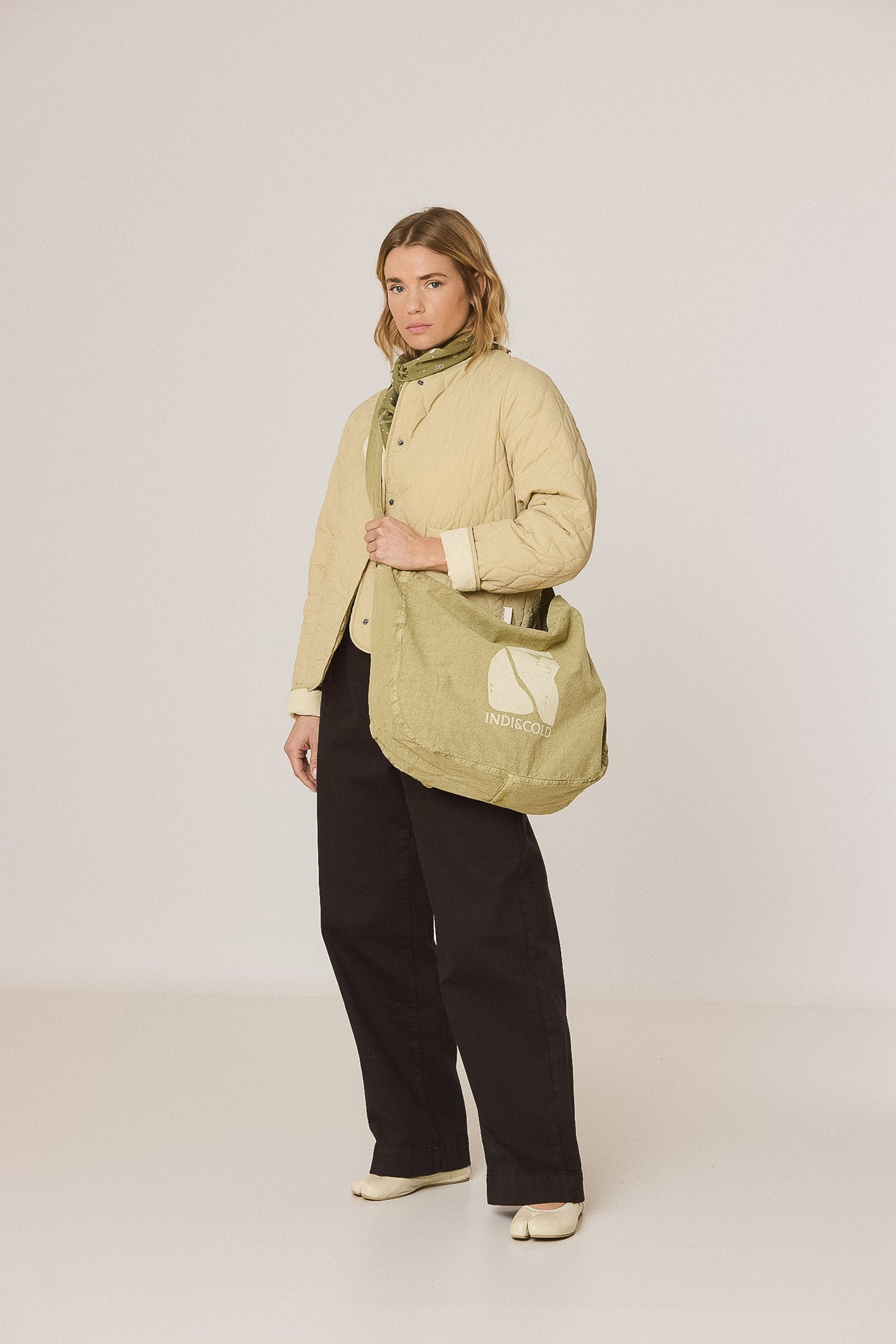 RECYCLED-COTTON MONOGRAMMED BAG