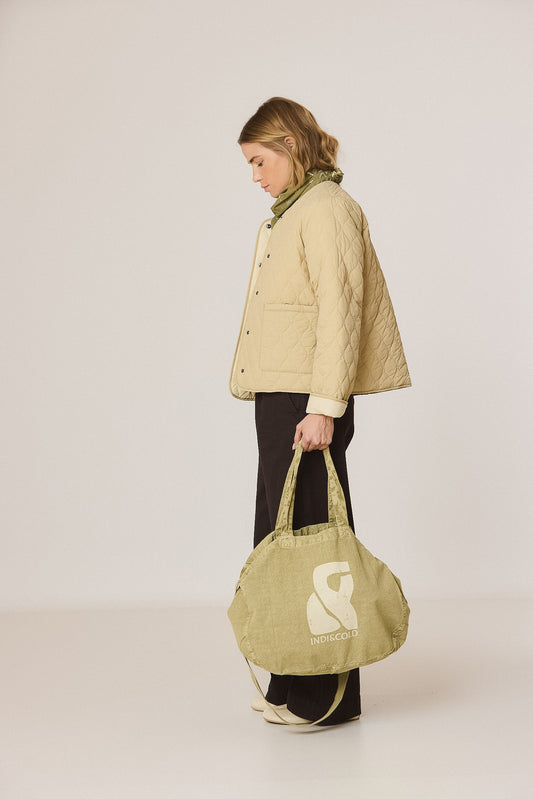 RECYCLED-COTTON MONOGRAMMED BAG 3