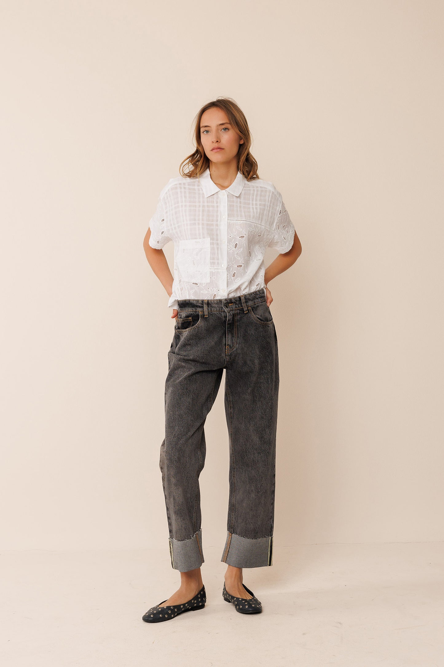 [CL] TURNED DENIM PANTS