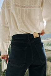 WIDE-LEG DENIM PANTS