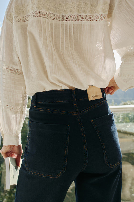 WIDE-LEG DENIM PANTS 2