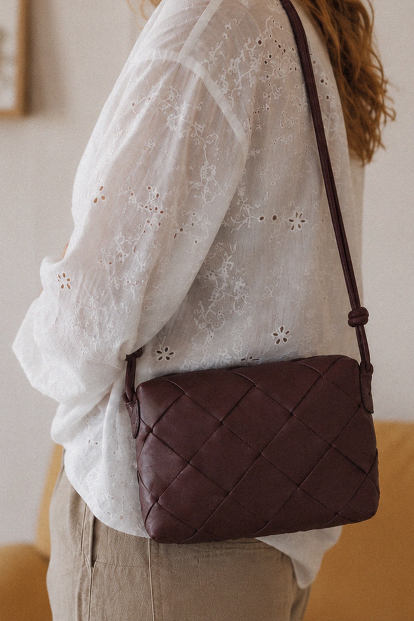 CROSSBODY BOX LEATHER BAG