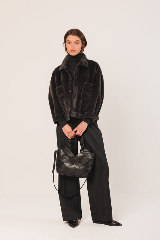 KNOTTED LEATHER BAG 1