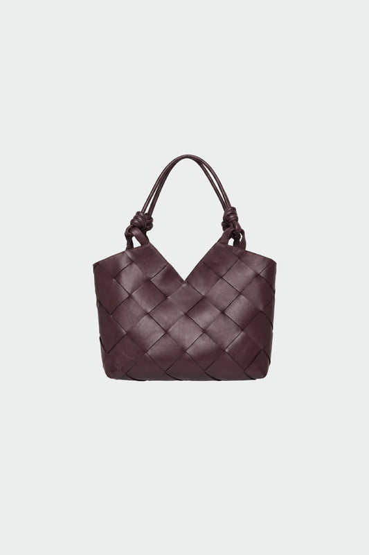 MAXI WOVEN LEATHER BAG 4