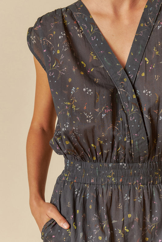 PRINTED COTTON JUMPSUIT
