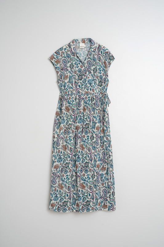 PAISLEY CROSSOVER DRESS