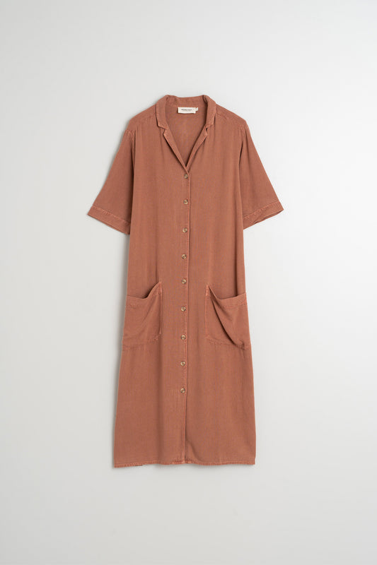VISCOSE LINEN DRESS