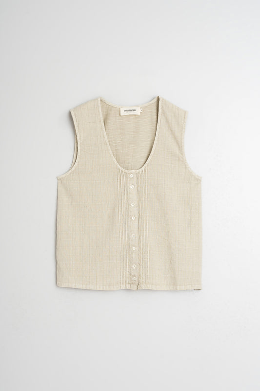 WASHED-EFFECT COMBINED T-SHIRT