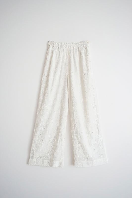 SCHIFFLI EMBROIDERY PANT