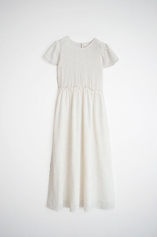 SCHIFFLI EMBROIDERY DRESS