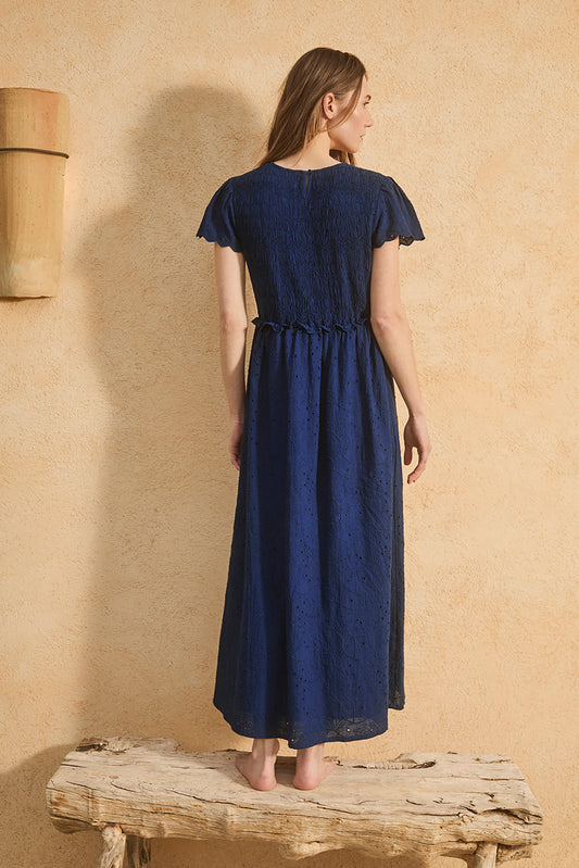 SCHIFFLI EMBROIDERY DRESS