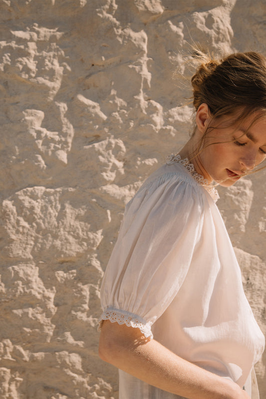 LANTERN-SLEEVE SHIRT