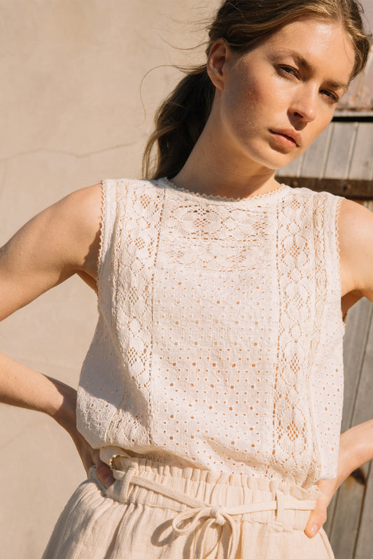 SCHIFFLI EMBROIDERY BLOUSE