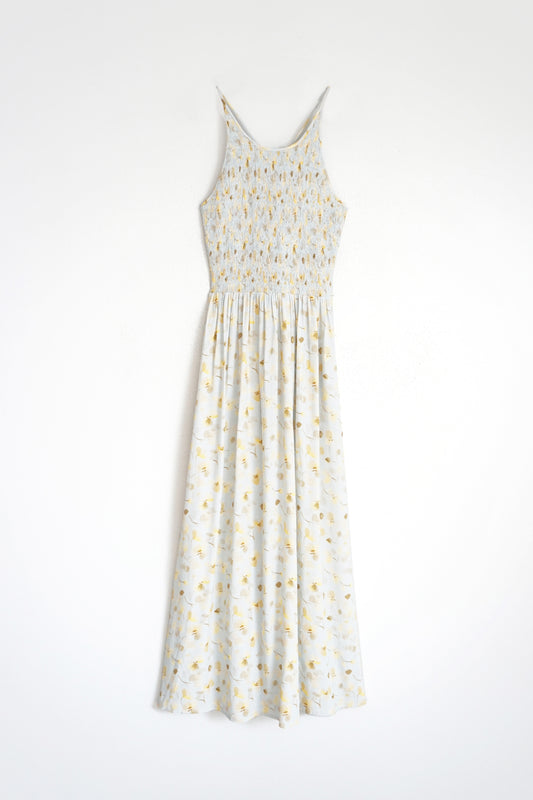 ELASTIC-WAIST DRESS