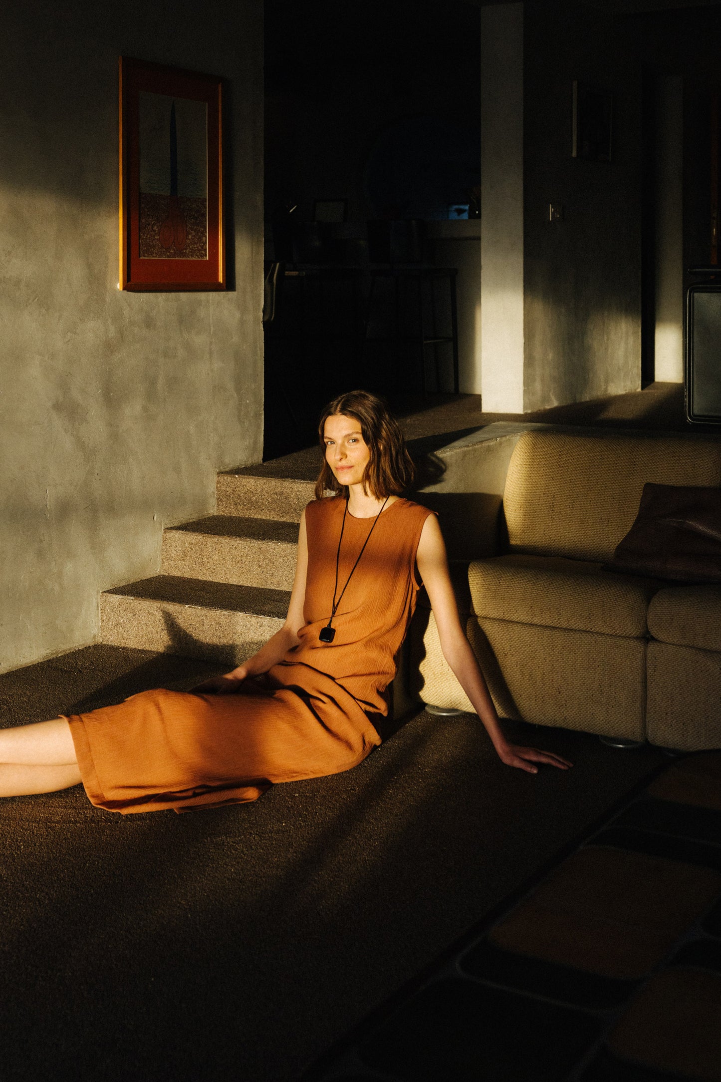 [CL] FITTED TEXTURED DRESS