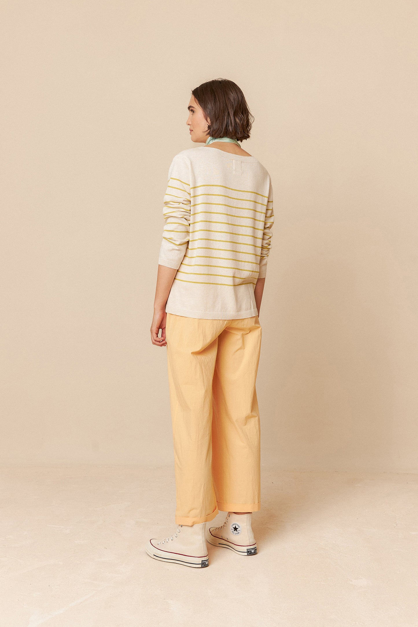 [CL] BOAT-NECK KNITTED SAILOR SWEATER