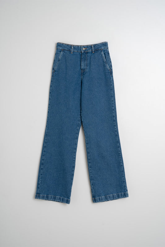 WIDE LEG CHINO PANTS