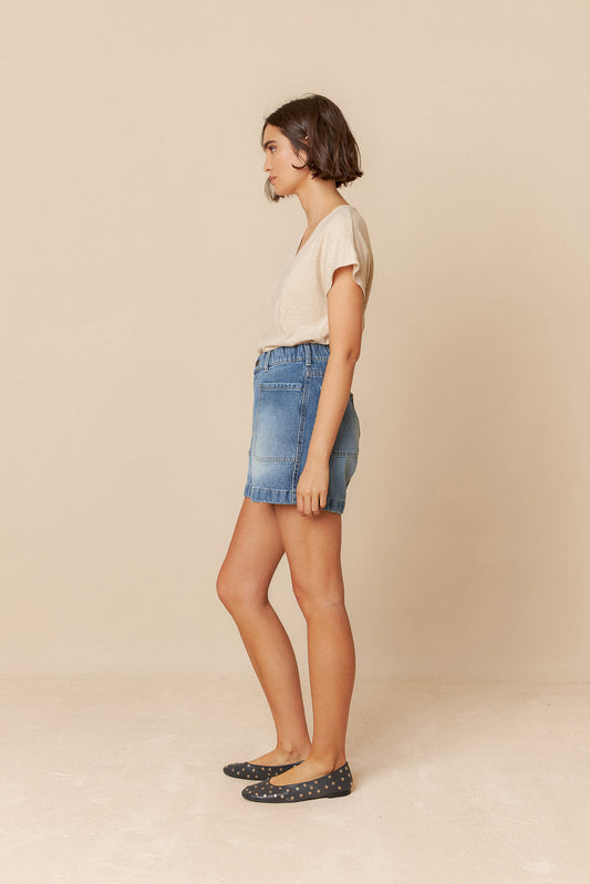 RETRO DENIM SHORTS