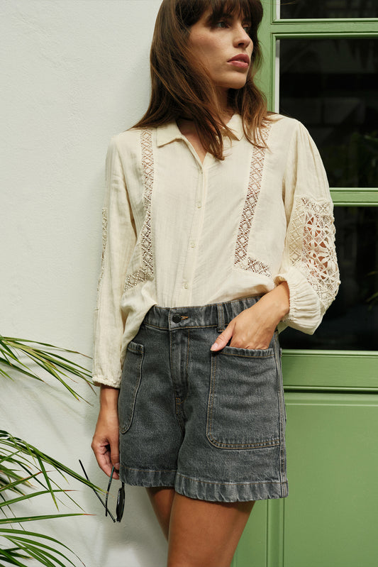 RETRO DENIM SHORTS