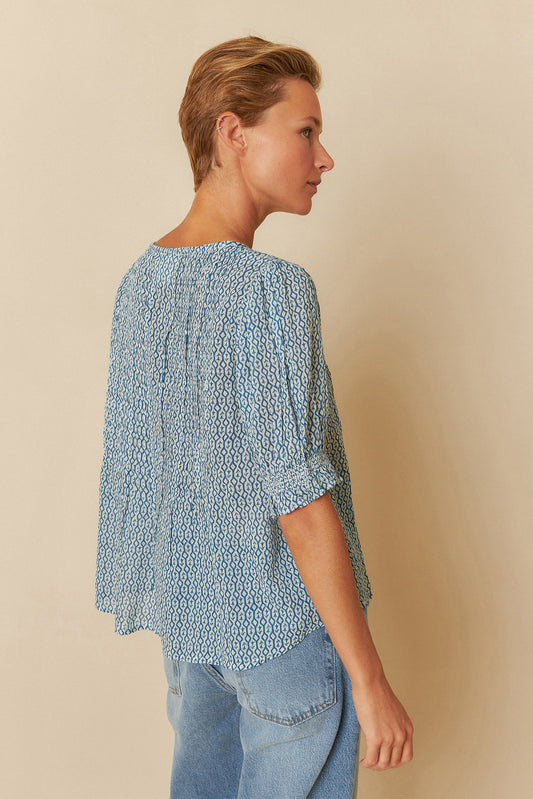 ELASTIC SHORT SLEEVE SHIRT