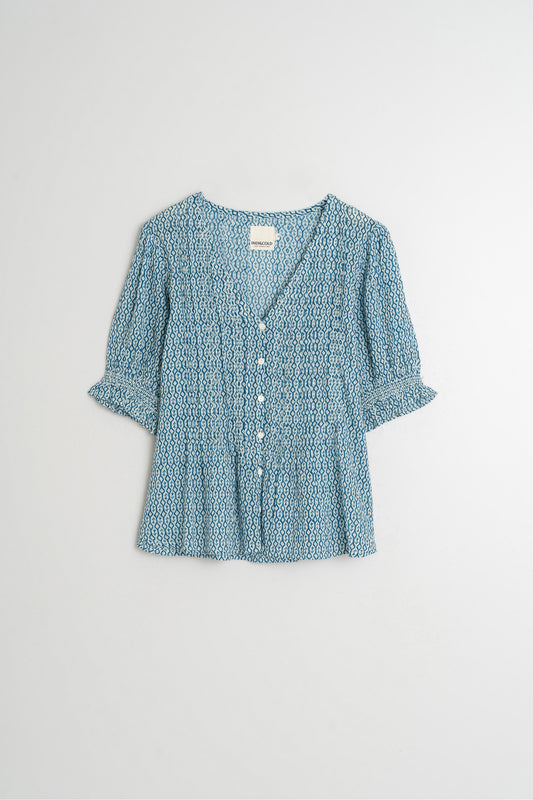 ELASTIC SHORT SLEEVE SHIRT
