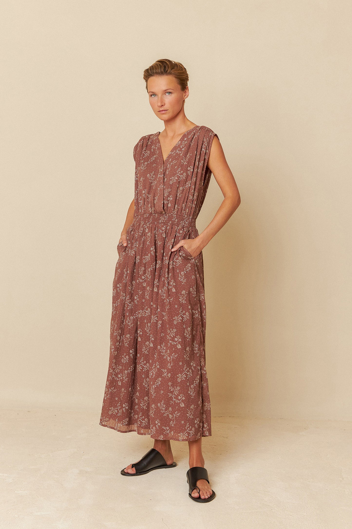 CROSSOVER ELASTIC DRESS