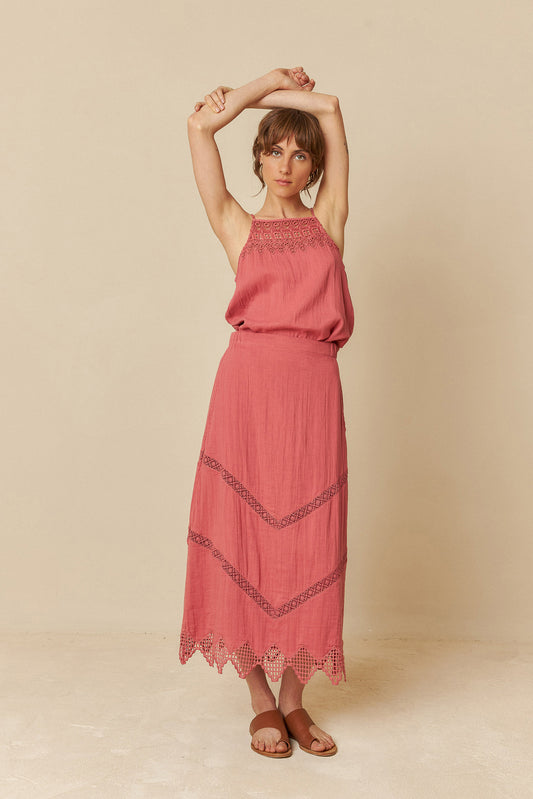 DOUBLE GAUZE SKIRT