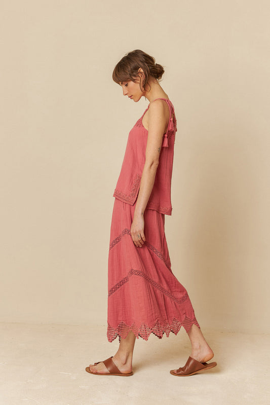 DOUBLE GAUZE SKIRT