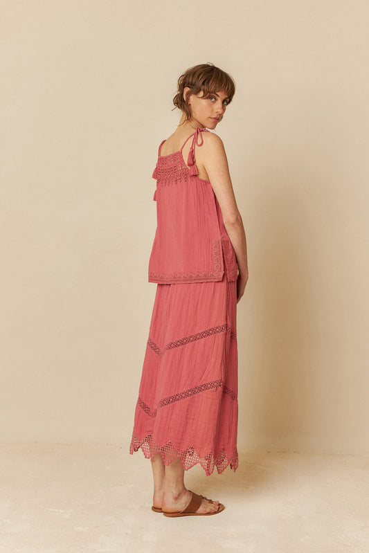 DOUBLE GAUZE SKIRT