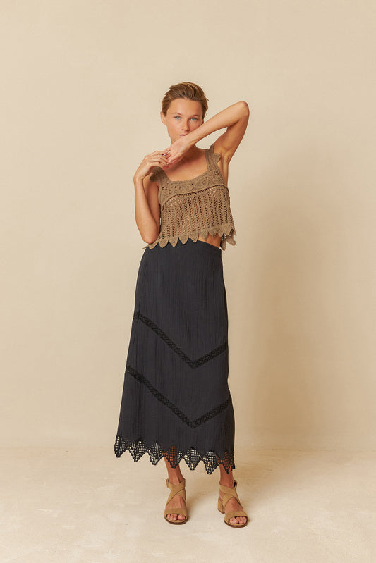DOUBLE GAUZE SKIRT